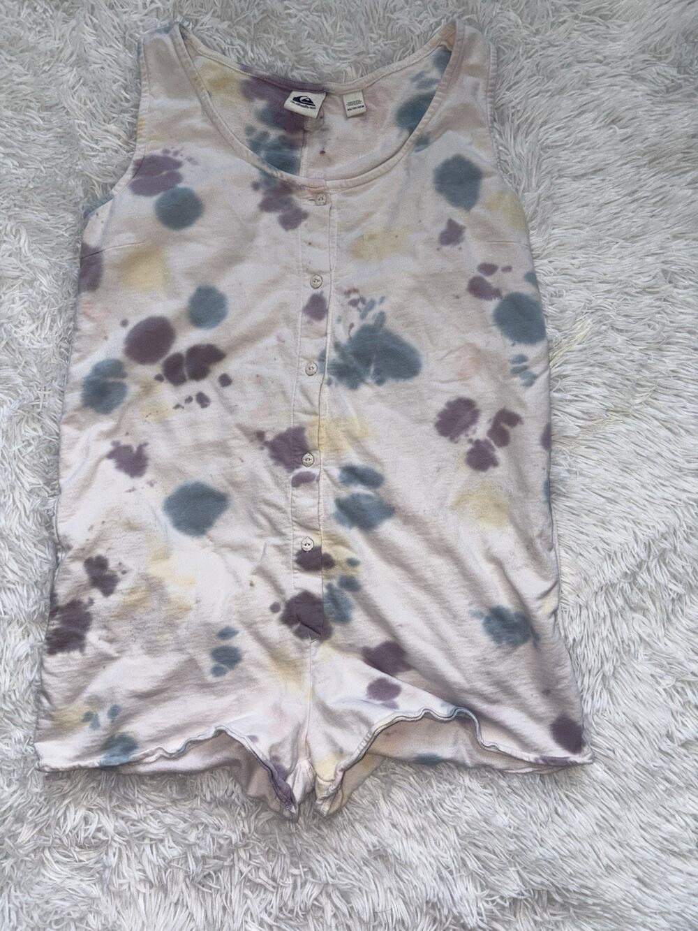 Quiksilver Women’s XS One Pc. Tie Dye Style Romper. Grt. Quality, Runs Big